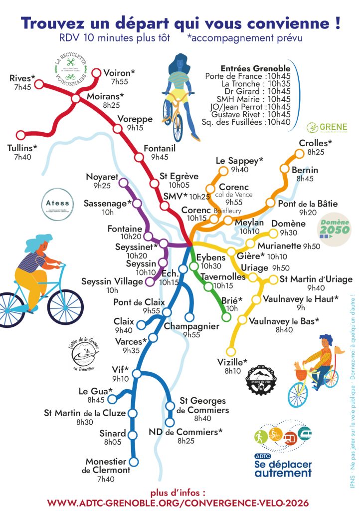 Convergence Velo de Varces et toute l'agglomeration a Grenoble parc Paul Mistral samedi 25 avril 2026